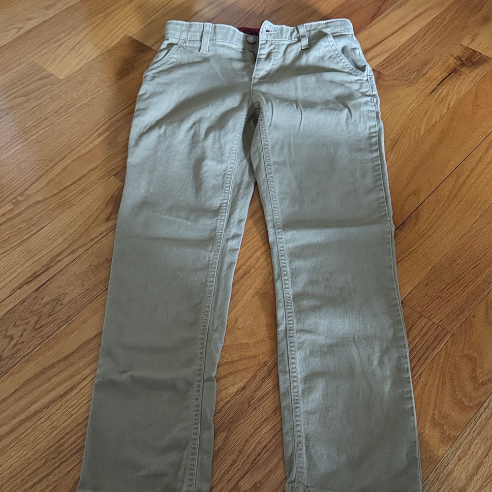 Levi's Tan Casual Pants with Red Accents